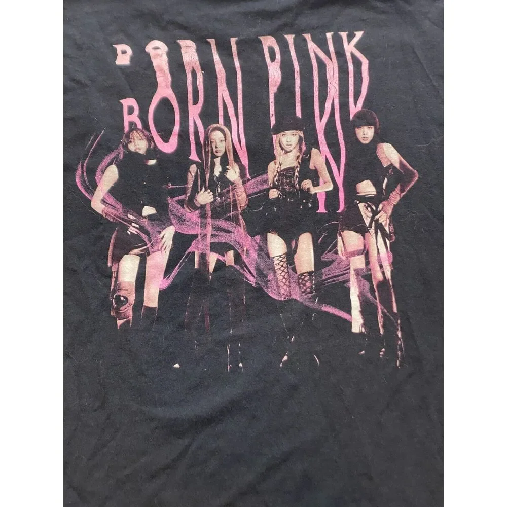 Blackpink Shirt Adult Medium‎ Black Born Pink Official World Tour K-Pop Mens - Picture 2 of 8